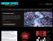 Tablet Screenshot of neonskiesstudio.com